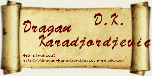 Dragan Karađorđević vizit kartica